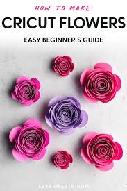 How to make paper flowers with cricut. C5w4vnflzipb7m