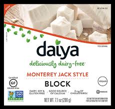 It is noted for its mild flavor and slight sweetness. Plant Based Monterey Jack Style Block Daiya Deliciously Dairy Free