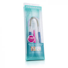 The smooth finish facial hair remover effortlessly removes unwanted hair on neck, chin. Tweezerman Smooth Finish Facial Hair Remover Blue With Pink Slant Tweezerette Buy To Tokelau Cosmostore Tokelau