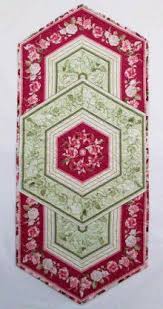 60 Degrees More Sweetness Green Center Table Runner Kit Quilted Table Runners Table Runner Pattern Table Runners