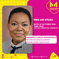 U nga kayeli loko hi burisana na MEC wa Dyondzo exifundzheni xa Limpopo  Mavhungu Lerule Ramakhanya eka Tiko Axi Etleli #makombandlela
