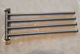 Ikea Grundtal Towel Holder With 4 Swivel Bars Stainless Steel New No Packaging Ikea Towel Holder Ikea Towel