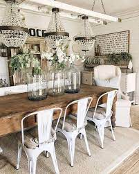 46 Cozy Farmhouse Living Room Decor Ideas That Make You Feel In Village Bui Modern Farmhouse Dining Farmhouse Dining Rooms Decor Modern Farmhouse Dining Room