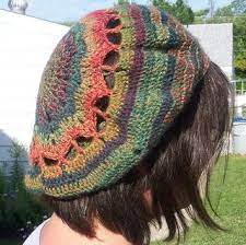 I Want To Make One Of These Is Happy Colored Sock Yarn Crochet Hats Hippie Crochet Crochet Accessories