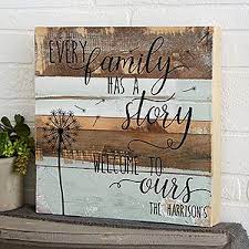 Family Story 12x12 Personalized Reclaimed Wood Wall Art Reclaimed Wood Wall Art Rustic Wall Art Wood Wall Art
