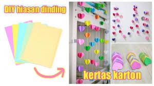 3 menghasilkan efek 3d pada dinding dengan kertas karton. Kawaii Diy Hiasan Dinding Dari Kertas Karton Keren Banget Youtube