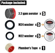The former is similar in circumference to a nickel, while the. Buy Jqk Faucet Aerator 2 2 Gpm Flow Retrictor Insert Faucet Aerators Replacement Parts Bathroom 5 Pack Standard Size Fan22 P5 Online In Vietnam B07c1sgptr