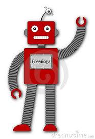 Bite My Shiny Metal Aff Flag Robi The Retro Robot Greetings By Pzdesigns Via Dreamstime Retro Robot Retro Robot Cartoon