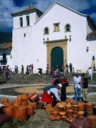 Market On Plaza Mayor With Parish Church In Background Villa De Leyva Boyaca Colombia Photographic Print Krzysztof Dydynski Art Com Villa De Leyva Colombia Church
