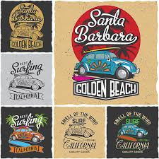 Basic clothing items vector footage. California Surfing T Shirt Prints Vector Free Download Tshirt Print Shirt Print Design Printed Shirts
