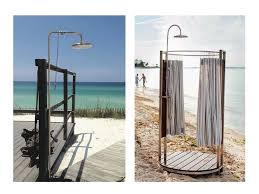 The minimalist choice is a frameless shower door, and it looks modern and clean. Outdoor Shower Curtains Do You Need One Outdoor Shower Company