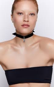 Mateo 14kt Yellow Gold Topaz Velvet Choker