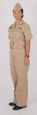 Arrange ribbons in order of precedence in rows from top down and inboard to outboard. Service Khaki Midshipmen Uniform Regulations
