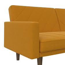 Dhp Paxson Futon In Mustard Yellow Linen 2110329 Provence can be described in color: