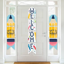 However, for any persistent bubbles, poke a tiny hole using a pin. Back To School Hanging Vertical Paper Door Banners First Day Of School Classroom Wall Decoration Kit Indoor Door Decor Walmart Com Walmart Com