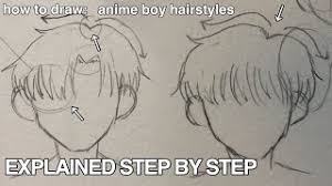 To explore more similar hd image on pngitem. How To Draw Anime Boy Hairstyles Easy Step By Step Tutorial Youtube