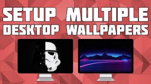 setup diffe wallpapers on multiple