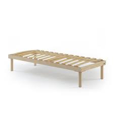A slatted bed base is a base to put the mattress on; 80x200 Single Slatted Bed Frame Total Height 31 Cm Mobili Fiver