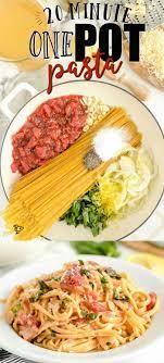 This Simple One Pot Pasta Recipe Is Ready In Less Than 30 Minutes And Cooks Entirely In One Pot Not Onl One Pot Pasta One Pot Pasta Recipes Easy Pasta Recipes