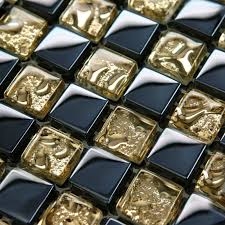 Border tiles are the perfect way to finish off a tiling job. Crystal Glass Mosaic Tile Sheets Gold And Blue Bathroom Wall Tiles Kitchen Backsplash Stickers Swimming Pool