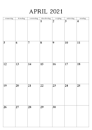 Monday, may 24, 2021 (week 21). Frei April 2021 Kalender Vorlage Zum Ausdrucken Pdf Excel Word Druckbarer 2021 Kalender