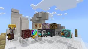 This is a rainbow lucky block map. One Block Lucky Block In Minecraft Marketplace Minecraft