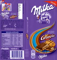 Milka Granola Tablette De Choc Creative Packaging Design Blister Packaging Granola