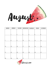 FREE PRINTABLE AUGUST CALENDAR! — LAURA LIIRA