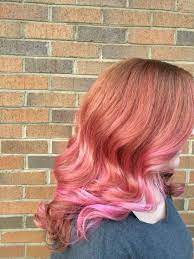 Pink Pink Wild Orchid Pravana On Naturally Copper Hair Mrsbethyj Studiogavenhair Pink Haircut Pink Hair Hair