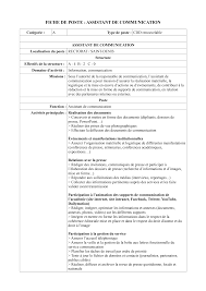 Assurer des tâches administratives d'exécution liées au fonctionnement de l. Https Www Ac Reunion Fr Fileadmin Annexes Academiques 01 Services Academiques Service Drh Recrutements 2015 2016 Fiche De Poste Assistant De Communication Pdf