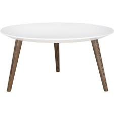 Matches the noble tv entertainment center. Josiah Retro Mid Century Round Lacquer Coffee Table White Dark Brown Safavieh Target