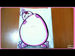 رسم شم النسيم 2018 تزيين الدفاتر المدرسية من الداخل للبنات والولاد خطوة بخطوة تسطير الكراسة youtube pad drawings charger pad