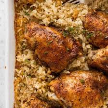 Oven Baked Chicken And Rice Recette Recettes De Cuisine Recette Poulet Plat