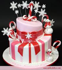 Your birthday stock images are ready. Winter Candy Cane Themed Birthday Cake Birthday Cakes Winter Cake Christmas Birthday Cake Holiday Cakes