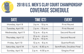 We stream almost all tournaments regardless of their rank: Mens Clay Court Championship