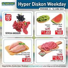 Mau tambahan diskon setiap belanja ? Paling Baru Promo Hypermart Weekday 8 10 Juni 2021 Hyper Diskon