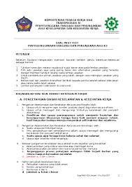 Soal Try Out Ahli K3 Umum Dunia Sosial