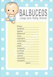 Balbuceos Juego Para Baby Shower4 Png 1131 1600 Juegos Para Baby Shower Juegos Baby Juegos Baby Shower Nino