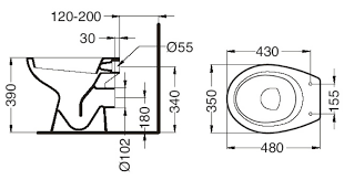cette cuvette wc matura sur pied compacte avec alimentation independante comporte les caracteristiques suivantes en wc gain de place cuvette wc porcelaine