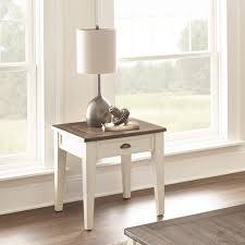 Living room farmhouse end tables. Steve Silver Cayla Farmhouse End Table With Two Tone Finish Wayside Furniture End Tables