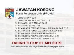 Maybe you would like to learn more about one of these? Jawatan Kosong Terkini Ppukm Tarikh Tutup 21 Mei 2019