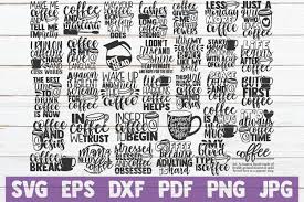 Download Coffee Svg Bundle Coffee Mug Print Svg Cut Files By Mintymarshmallows Thehungryjpeg Com PSD Mockup Templates