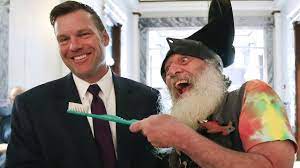 He Wears A Boot On His Hat And Promises Free Ponies Satirist Vermin Supreme Wants Your Vote The Seattle Times