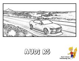 More 100 coloring pages from сoloring pages for boys. Cool Car Coloring Rollin With Audi R10 Formula One R8 Tts Audi R5