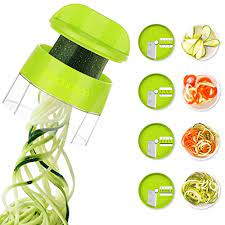 How to make zucchini noodles with a spiralizer. Buy Spiralizer Zucchini Spiraler Veggie Spiralizer Sedhoom 4 In 1 Spiralizer Noodle Maker Vegetable Spiralizer Handheld Spiralizer Spiralizer Vegetable Slicer Zoodler Spiralizer Handheld Great For Salad Online In Taiwan B07q3fmlmn