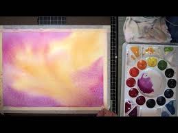 Watercolor wash using tombow brush pens. Watercolor Background Wash Tutorial Youtube