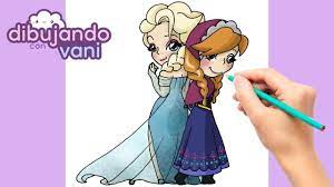 Como Dibujar A Elsa Y Anna De Frozen Kawaii Dibujos Imagenes Faciles A Dibujos Kawaii Dibujos Kawaii