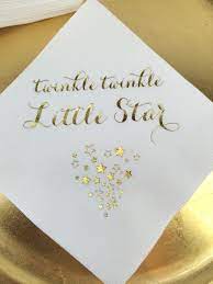 50 Personalized Napkins Baby Shower Twinkle Twinkle Little Etsy Twinkle Twinkle Baby Shower Baby Shower Planning Star Baby Showers