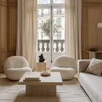 Table basse carrée en travertin Beige - Modèle Yaël