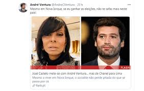 Andre ventura sousa repertoire with white pieces (most played). 1 0 Para Jose Castelo Branco Andre Ventura Retira Ameaca Que Tinha Feito Ao Socialite Que O Criticou Nacional Flash